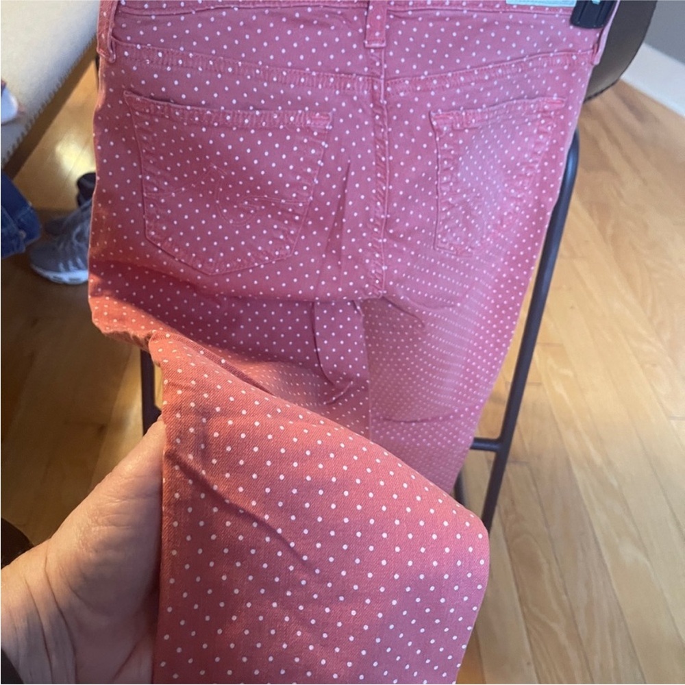 AG Adriano Goldschmied Pink Polka Dot Women Jeans - Picture 3 of 4